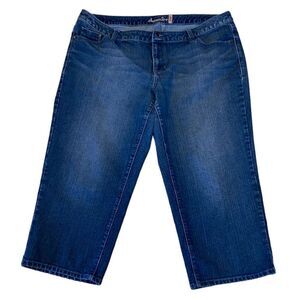 American Rag Women’s Cropped Capri High Rise Jeans 22W Plus Size